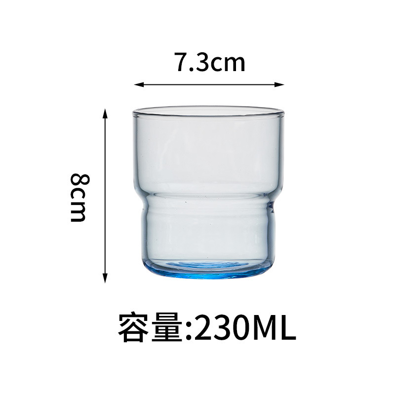 Taza de vidrio temperado a prueba de explosiones resistente a altas temperaturas, taza de agua de leche y café, taza de enjuague bucal de hotel de alta calidad, fabricación de patrones