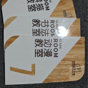 Acrylic Campus Door Signs, Classroom and Dormitory Door Number Signs, Waterproof and Fade-Resistant, Popular Campus Door Signs