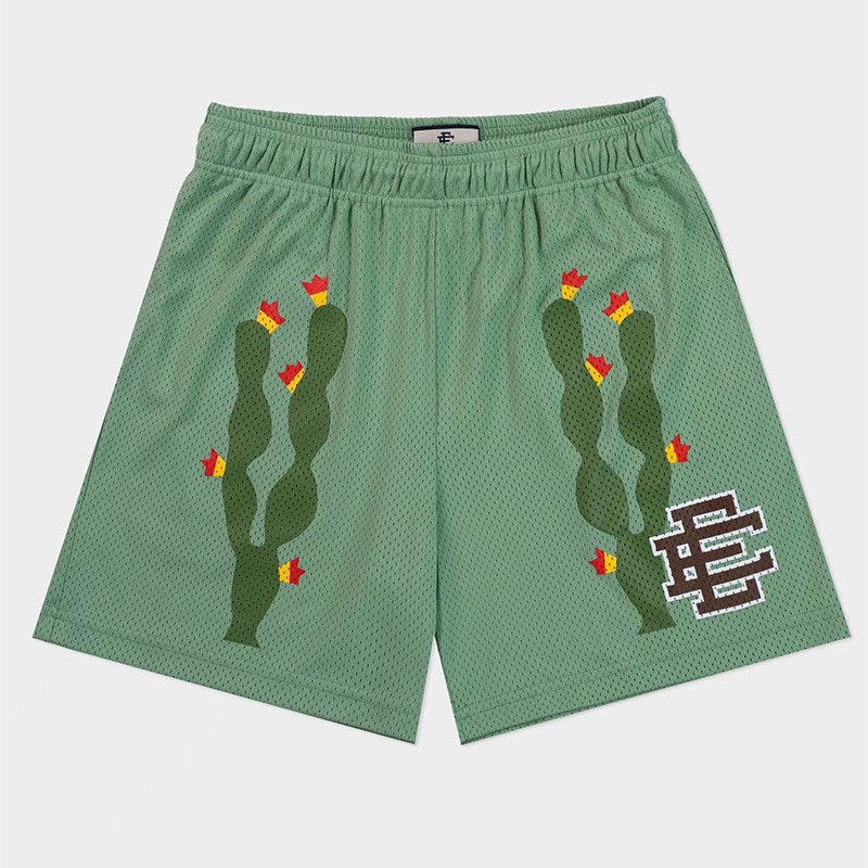 Eric Emanuel EE Pantalones cortos de malla para hombres y mujeres, pantalones de baloncesto deportivo de cuatro puntos