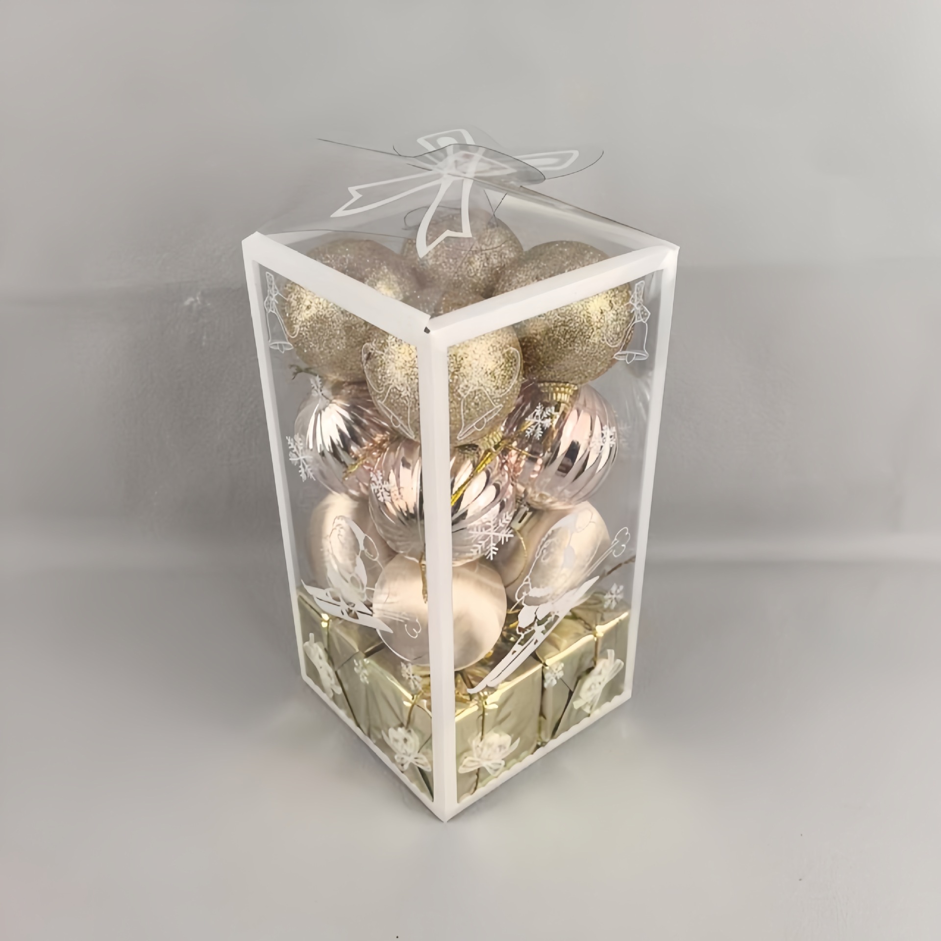 Nuevos adornos de Navidad transfronterizos colgantes bolas de Navidad set bolas de Navidad colgantes de árbol de Navidad caja de regalo bolas de Navidad P