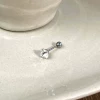 5# white earrings