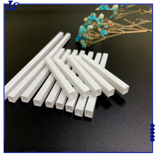 Small hollow tube ABS 6-8mm building sand table model DIY handmade material white plastic abs square tube