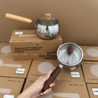 Yinuo Kitchen 316 из нержавеющей стали пищевая добавка для детского молока горшок без покрытия дома утолщенный маленький молочный горшок