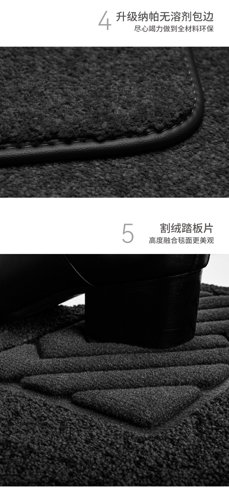 Factory direct, vehicle-specific, no-disassembly 360-degree aviation soft-pack leather car floor mats, full-coverage embedded floor mats