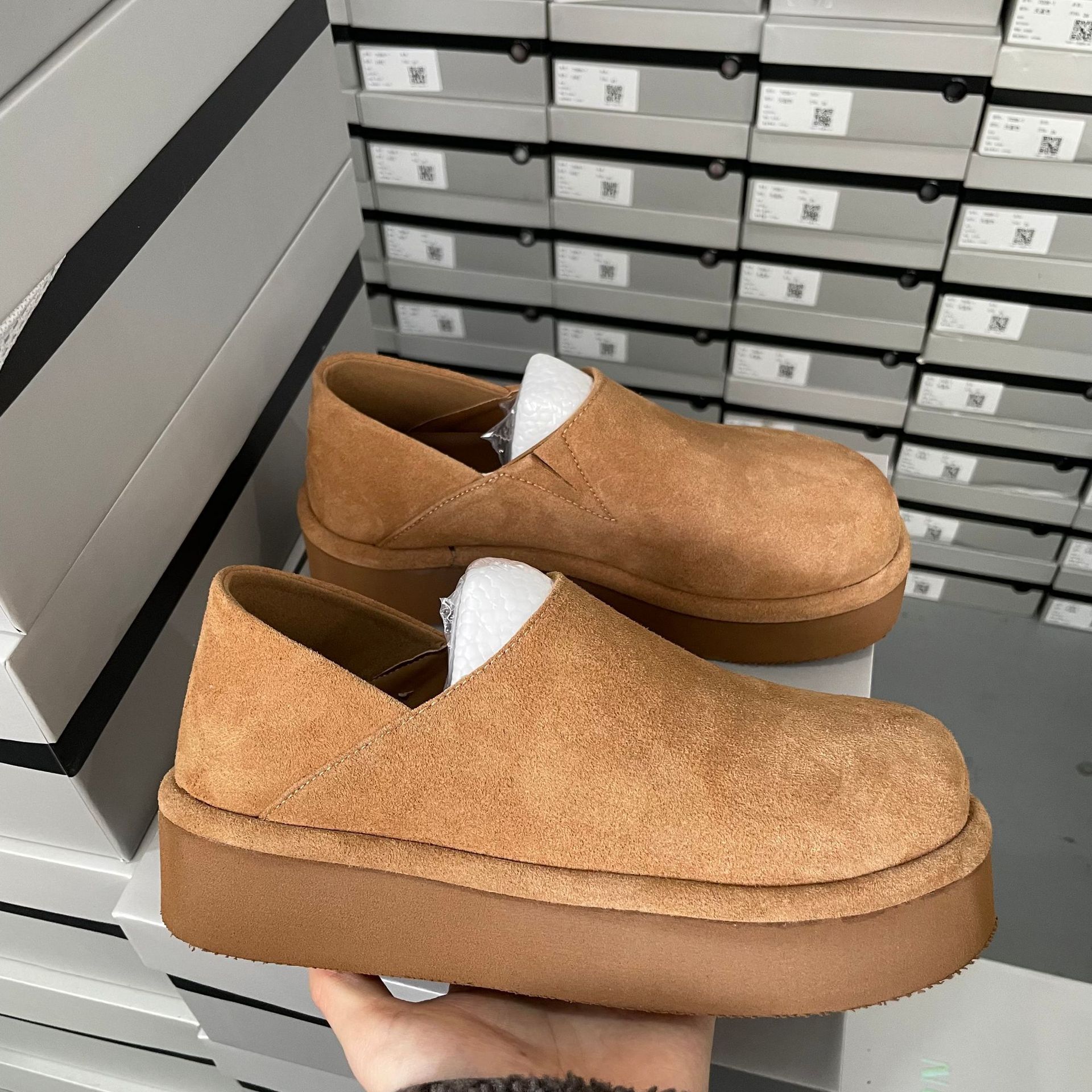 Mocassini slip-on da donna in vera pelle scarpe casual comode_voghion.com