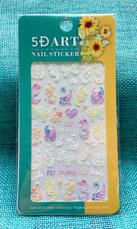 NAIL2022 New Retro Totem Bohemian Style Pattern Three-dimensional Embossed Nail Art Adhesive Nail Decal