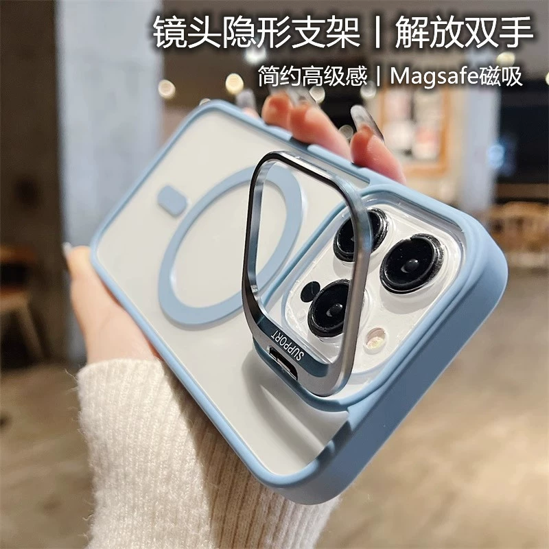 Чехол для iPhone 17 с магнитным держателем для объектива высокой прозрачности, совместимый с Apple 16 Pro Max, с защитной пленкой для объектива (также подходит для iPhone 15)