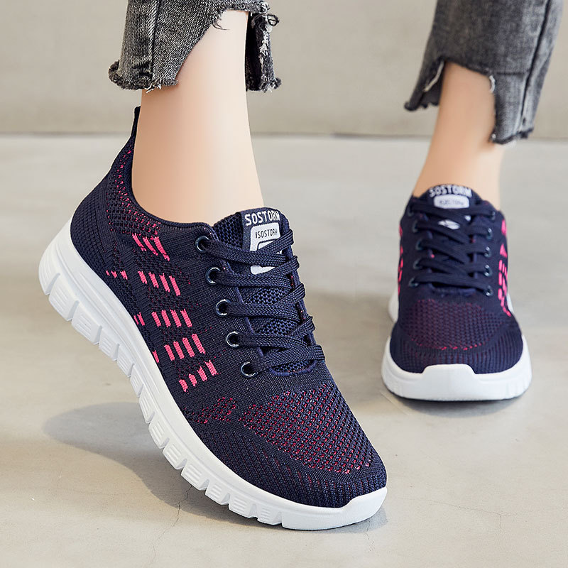 Zapatos de mujer 2024 primavera nuevos zapatos de mujer de comercio exterior transfronterizo Venta caliente zapatos casuales Zapatos Zapatillas de deporte de fondo suave mujeres