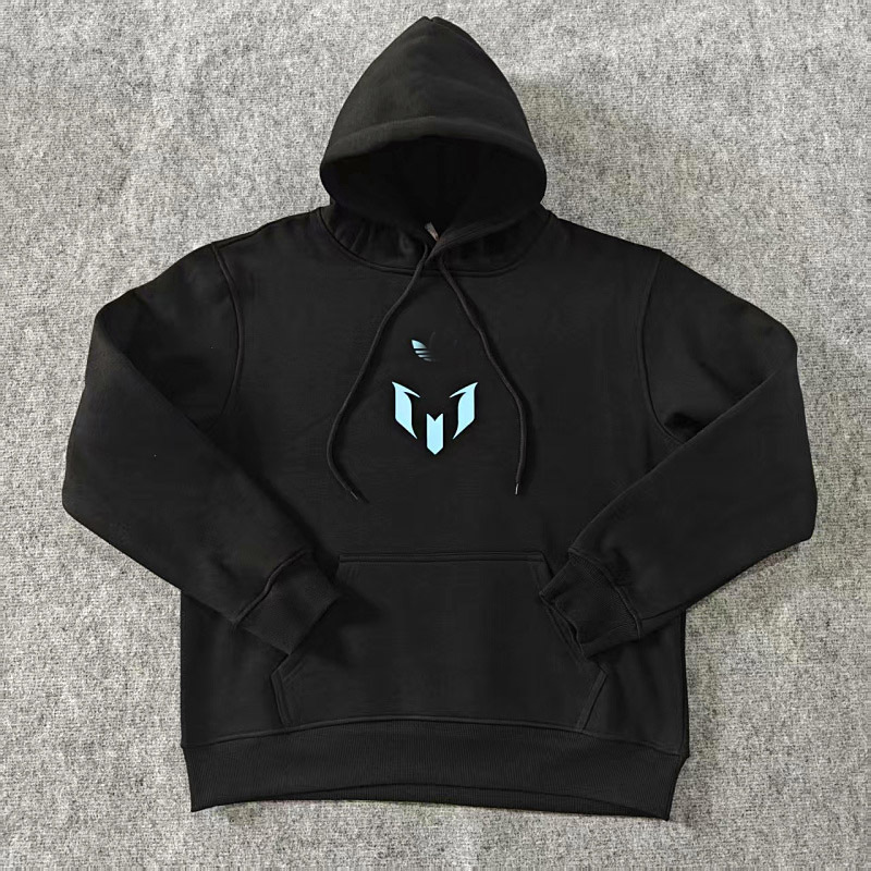 Messi Miami Fleece Sweatshirt Men's Sports Casual Pullover Fleece Thickened Jacket Hooded Autumn and Winter Top Messi Miami Fleece Sweatshirt Men's Sports Casual Pullover Fleece Thickened Jacket Hooded Autumn and Winter Top