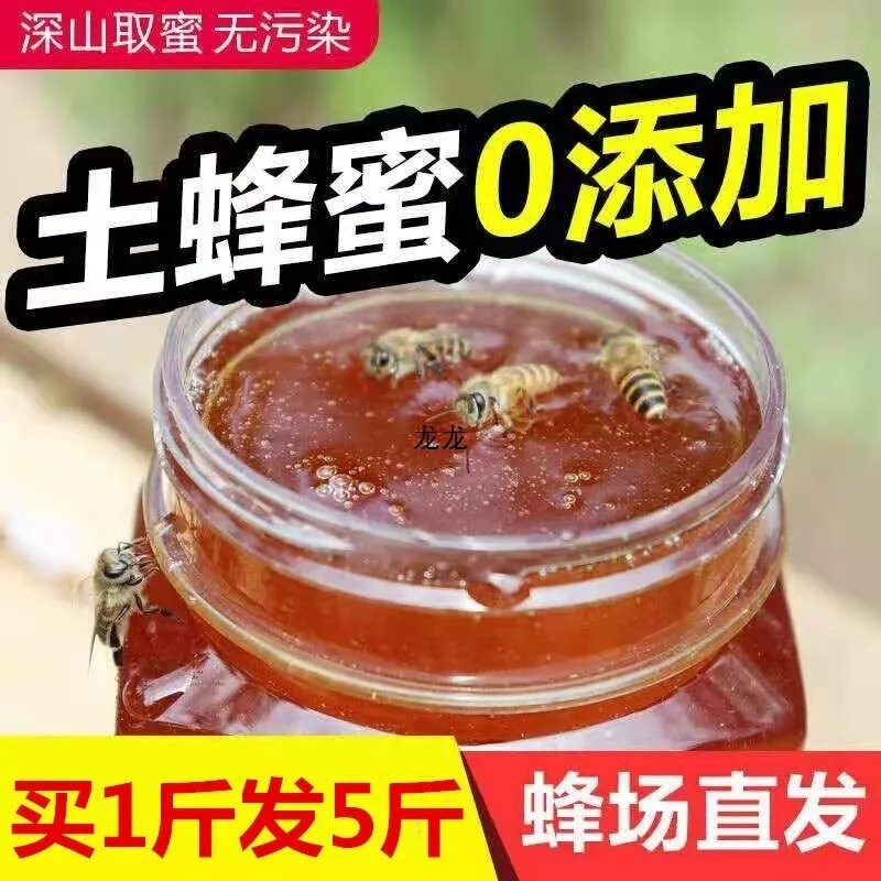 Wild Liquid Honey from Deep Mountains, Natural, Farm-Produced and Self-Sold, Genuine Multi-Flower Honey, Jujube Flower Honey, Acacia Honey