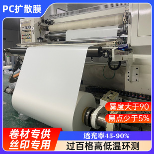 White matte pc diffusion film thickened light guide film pc light film LED light box thickened backlight paper wholesale