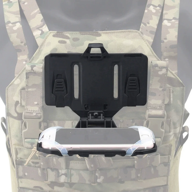 Folding tactics vest, universal phone holder for navigator, for import
