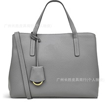 跨境粒面皮革荔枝纹笔记本电脑斜挎包时尚休闲11英寸耐用双提手包