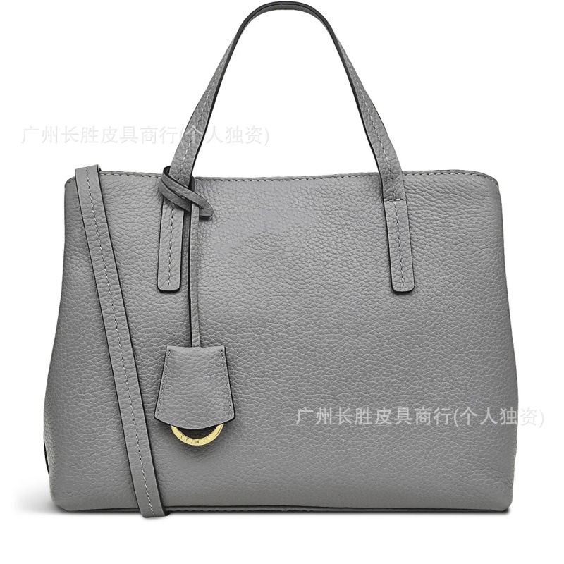 跨境粒面皮革荔枝纹笔记本电脑斜挎包时尚休闲11英寸耐用双提手包