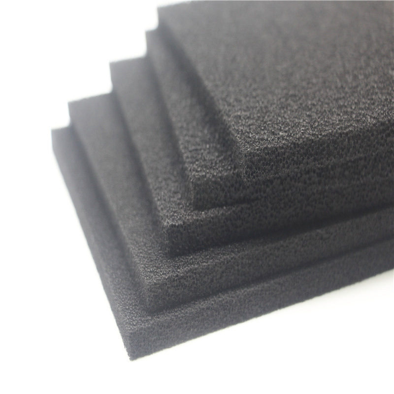 Factory supply blasting filter sponge black coarse hole activated carbon filter sponge dustproof mesh coarse hole Cotton