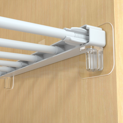 Upgraded Reinforced Layered Shelf Holder No Hole Layer Holder No Trace Adhesive Cabinet Wardrobe Fixed Bracket Holder Patch 