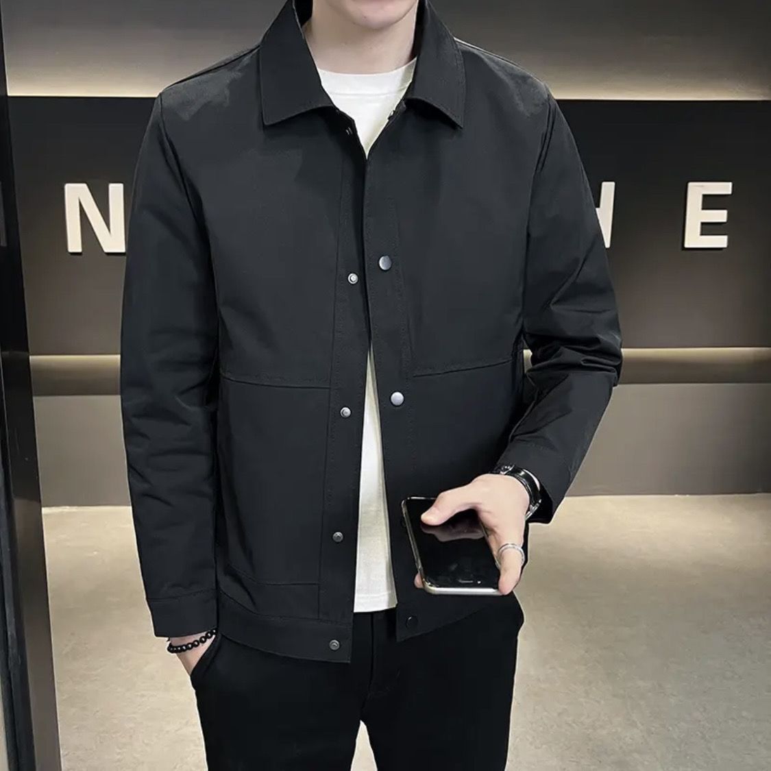 Chaqueta ejecutiva de negocios de alta gama para hombres 2024 nuevo traje de moda de primavera, otoño e invierno chaqueta casual para hombres