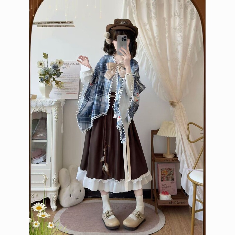Rouge Pavilion [Calligraphy] Hanfu for Women: New Chinese Style Daily Wear with Han Elements, Improved Set for Spring and Summer