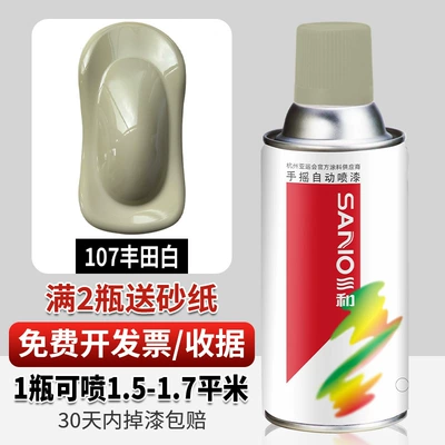 Avtomobil boyası | car graffiti black white - 107toyota-white-350ml-spray-paint