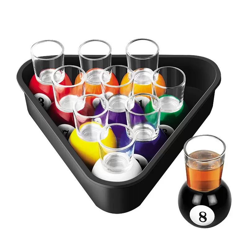 带6个杯的6球桌上台球 酒吧游戏用品