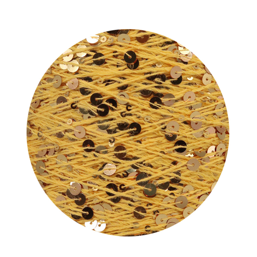 50g algodón lentejuelas hilo 3mm + 6mm peinado tamaño de lujo lentejuelas mano hilo tejer precio al por mayor