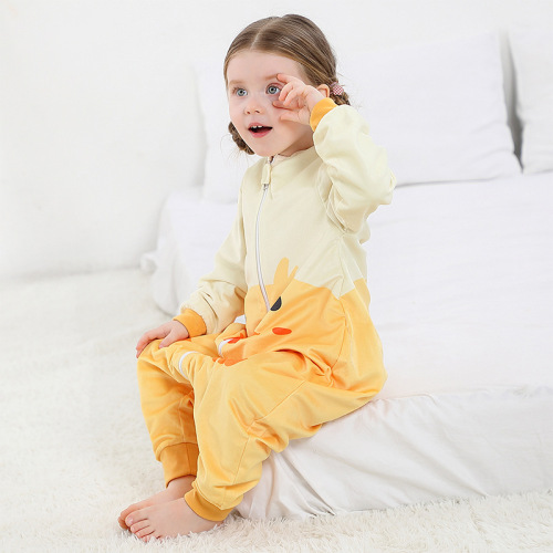MICHLEY Cross-border New Sleeping Bag Spring and Autumn Children's Leg Sleeping Bag Baby Bodysuit Children's Pajamas