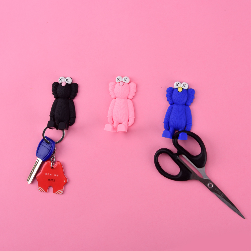 卡通动物挂钩多功能粘钩无痕挂钩大象门后挂钩鹿角挂钩冰箱贴挂钩|ms