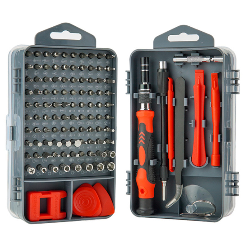 115合1实惠版批发钟表手机拆机维修工具 铬钒钢螺丝刀套装