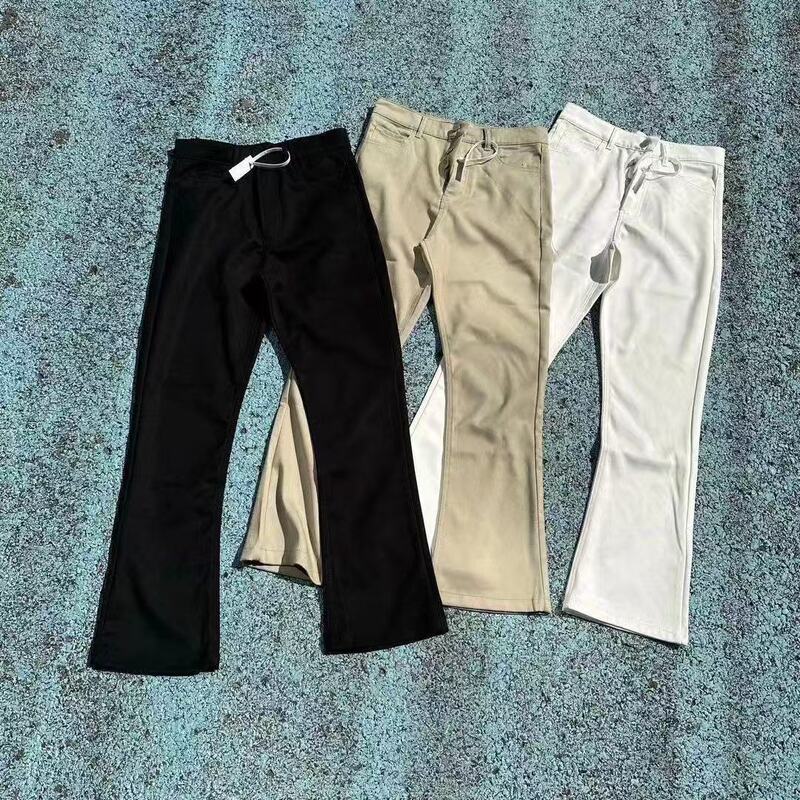 Maison Margiela style high street casual pants VUJADE American vibe cleanfit outfit with a drapey, slightly flared design