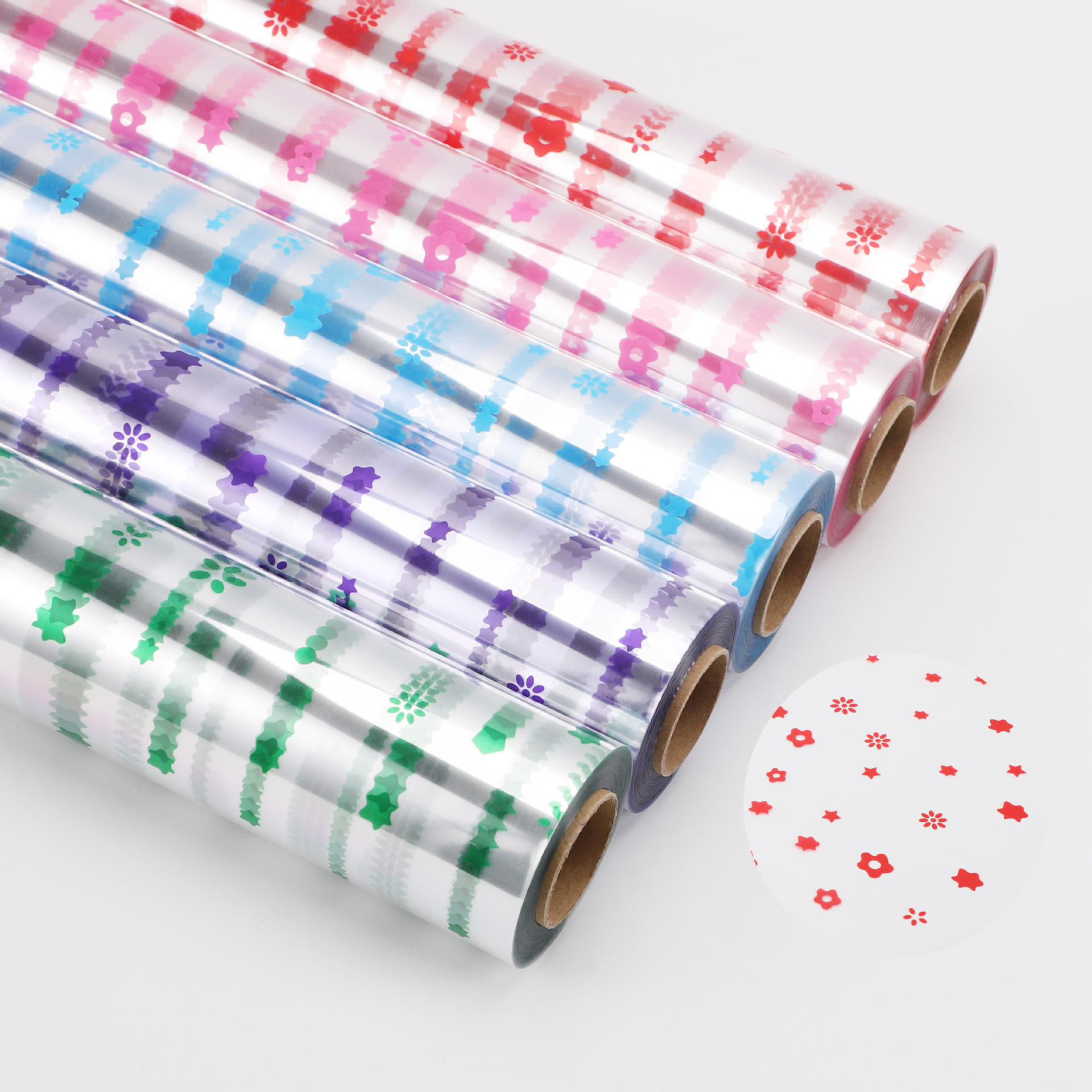 Papel de vidrio transparente OPP flor cesto de frutas papel de embalaje papel de regalo papel de embalaje ramo de Navidad papel de embalaje a prueba de polvo