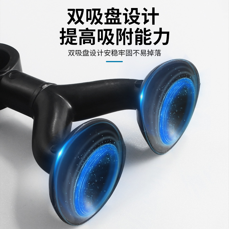 Double Suction Cup Silicone Door Suction Bathroom Door Handle Door Rear Anti-Collision Pad Toilet Door Blocking Door Top Suction Device Wall Suction