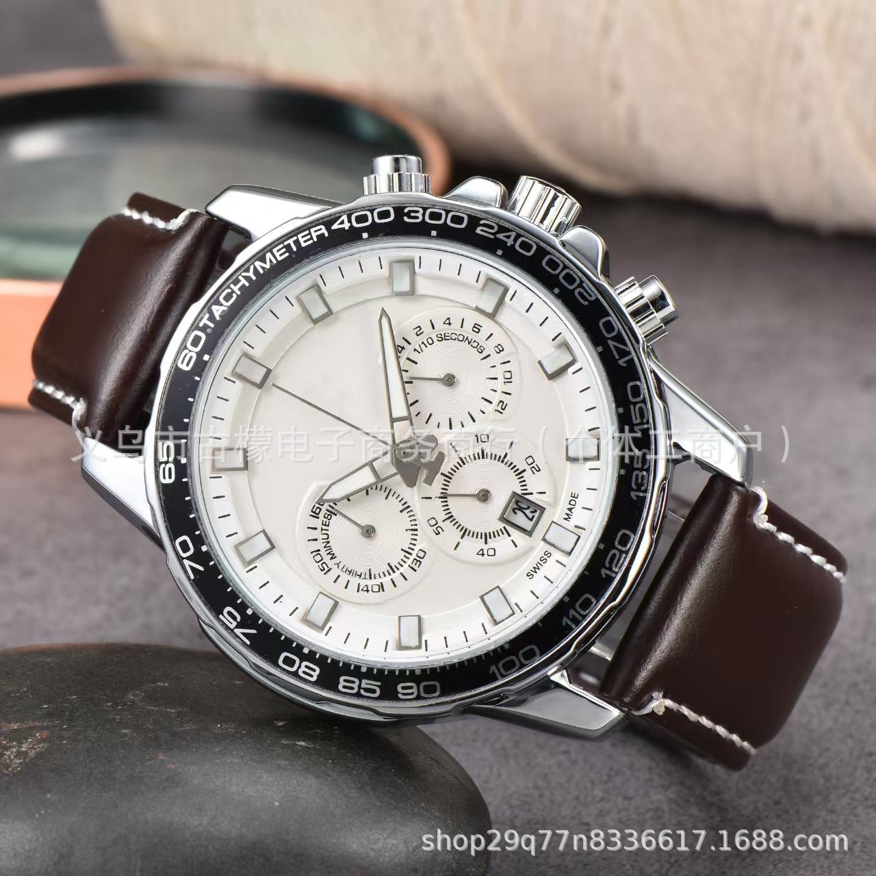 厂家批发速卖通 wish 男士高品质 欧家星座全自动 防机械皮带手表