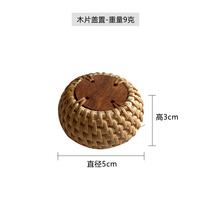 貿易卸売手織り茶道アクセサリーオフィス収納防カビ無垢材ラウンドペンホルダー収納デスクトップ|undefined