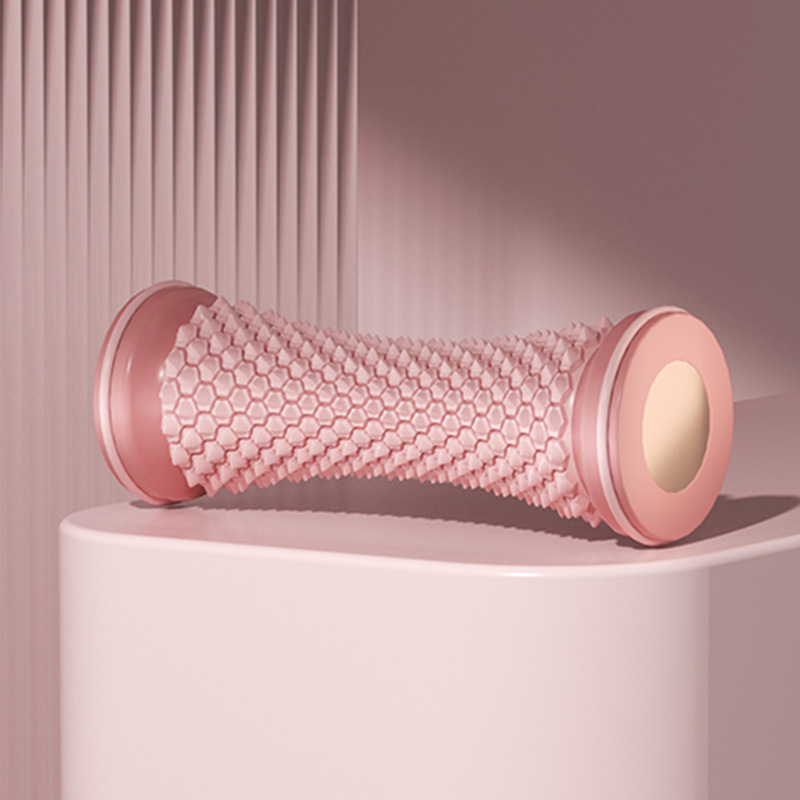 Amazon rodillo de pie fitness masaje rodillo pie músculo relajante dispositivo meridiano masaje equipo aliviar la fatiga