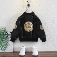 男童皮衣外套2025新款春秋冬装韩版中小儿童3岁6宝宝洋气皮夹克潮