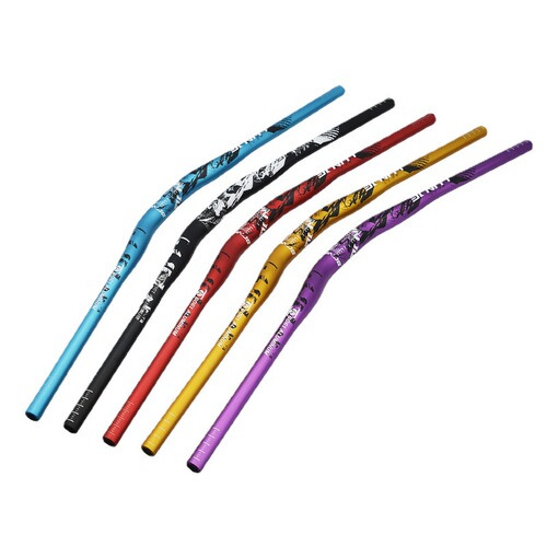 LUNJE Mountain Bike Colorful Handlebar Bicycle Downhill Cross-Country Extended Drop Bar 720-780mm Handlebars