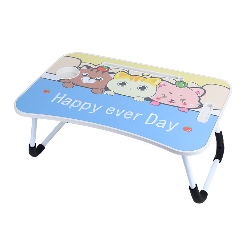Small tables on the plastic cartoon bed