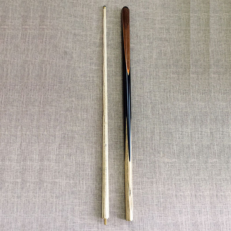 Snooker 9,5mm varilla de billar pequeña cabeza negro ocho británico 1/2 varilla de billar barra perforadora estilo chino a través de varilla al por mayor