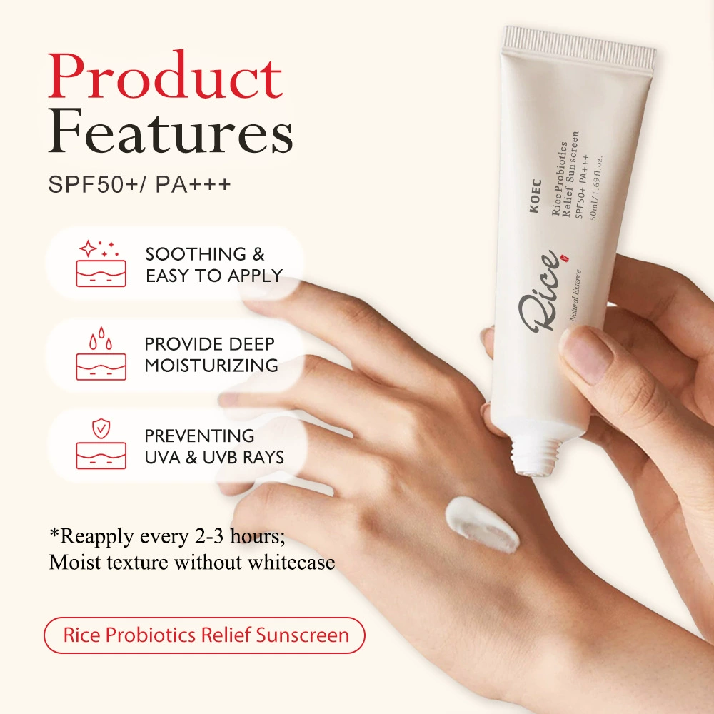 Moisturizing Rice Probiotic Cream (KOEC), Multi-variant protective & tinted options
