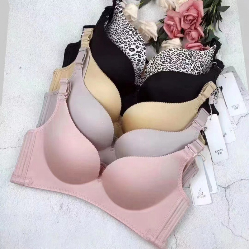 KIVIE Jinwei Breathable High-End Wireless Bra for Women, Summer Thin Style, Small Bust Push-Up Bra