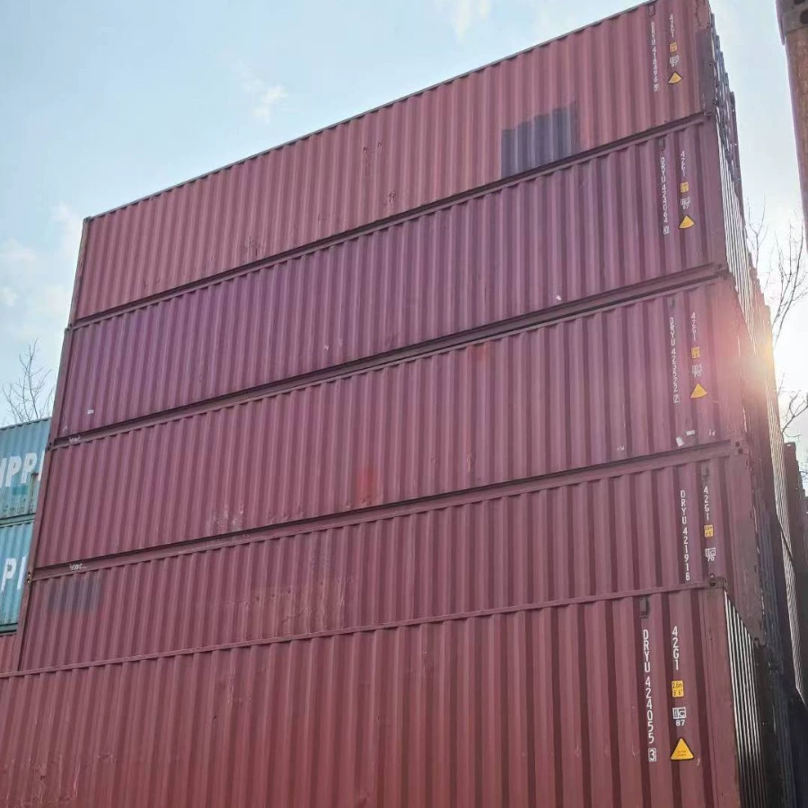 Шанхай Тяньцзинь Циндао Нинбо экспорт подержанных морских контейнеров, 20 футов 40 футов цена морских контейнеров