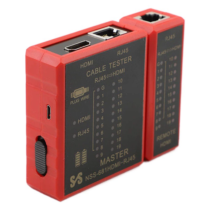 Тестер кабеля кабельной сети скорости энергии 681HDMI HD 468 тестер сети RJ45 Детектор анти -- ожога POE
