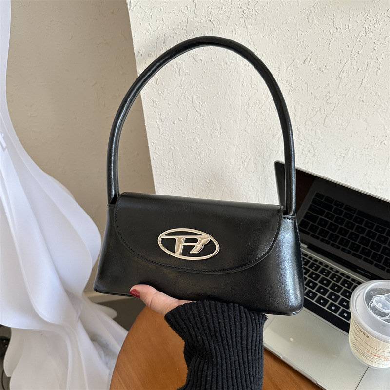 Moda retro portátil pequeña bolsa para mujeres 2023 nueva llegada trabajo de cercanías pequeña bolsa cuadrada estilo occidental simple bolsa de hombro