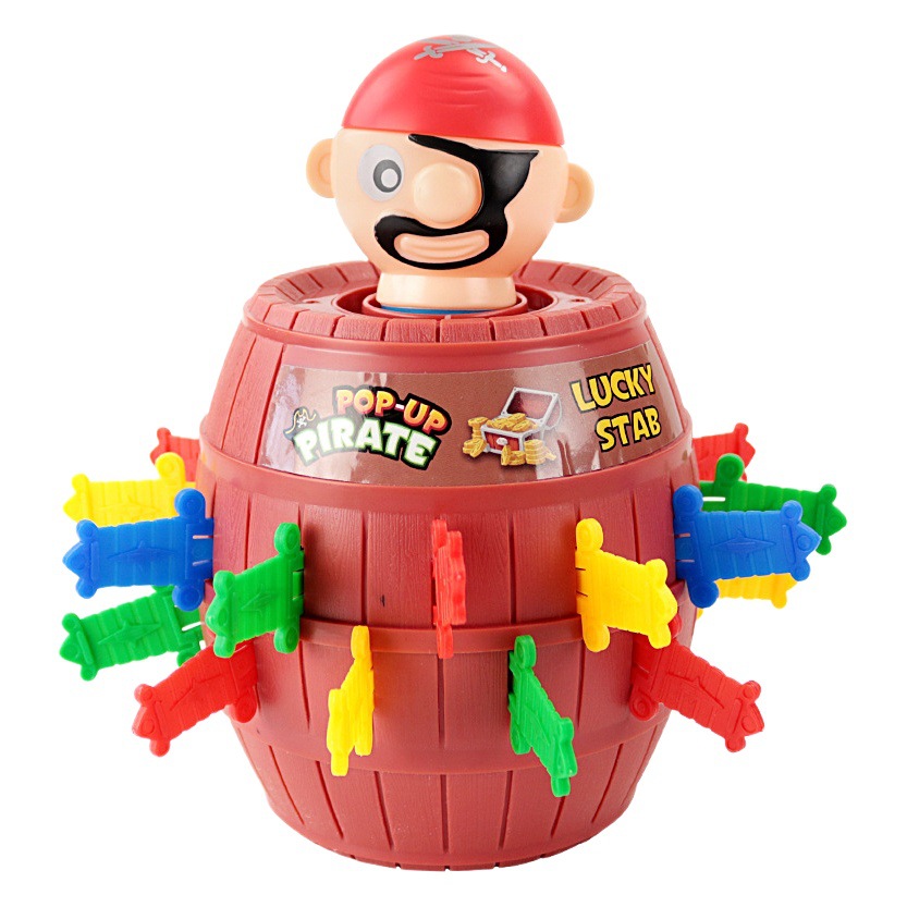 Tiktok Net juguete rojo pirata cubo tío espada Cubo de madera cuchillo pareja interactivo divertido juego de descompresión artefacto de descompresión