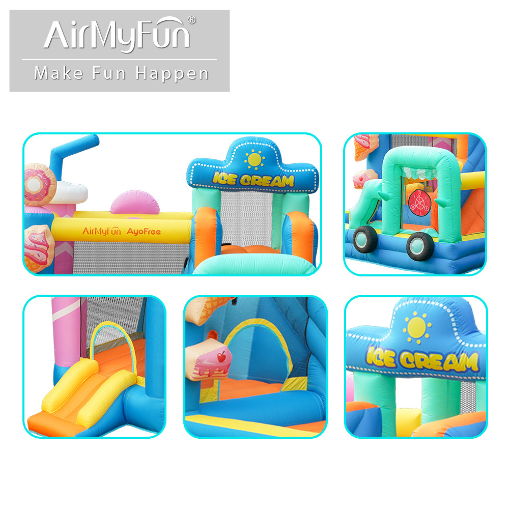 AMF infláble castillo infláble infantil infláble cama trampolín casero interior y exterior castillo infláble deslizante pequeño castillo infláble