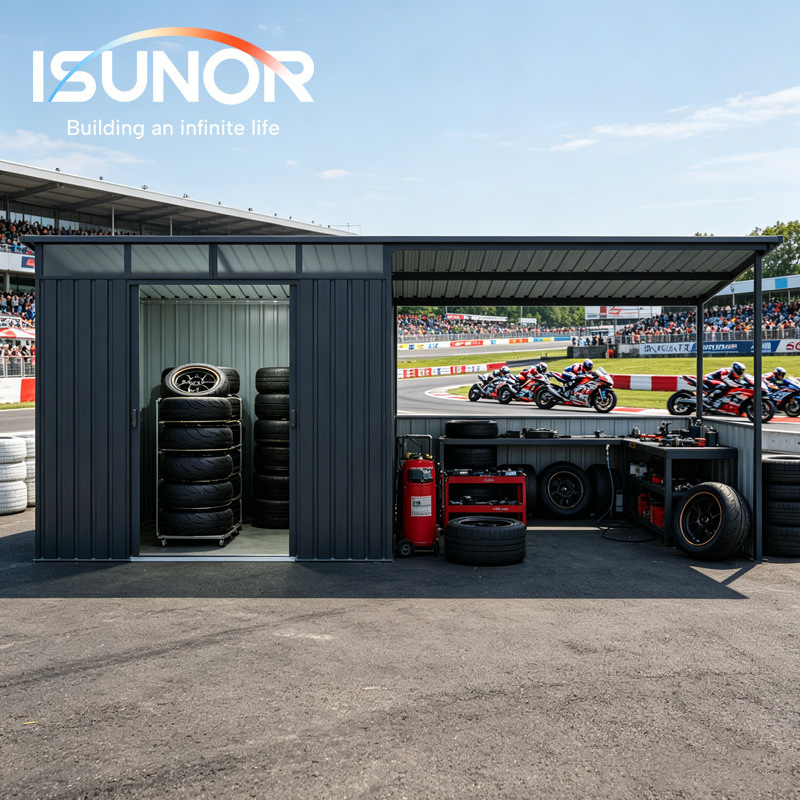 Temporary Event Storage, Maintenance, Custom-Made Metal Rv Garage, Storage Tool Room, Outdoor Yard Warehouse, Debris Storage