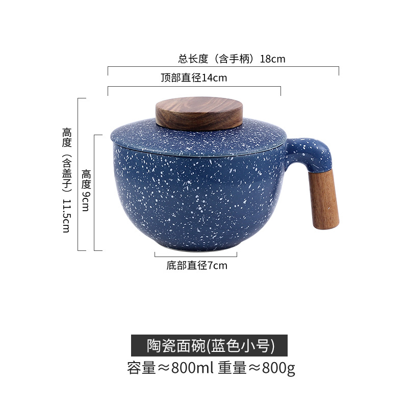 Sopa de cerámica de alto valor ensaladera con tapa de piedra médica hogar creativo al por mayor