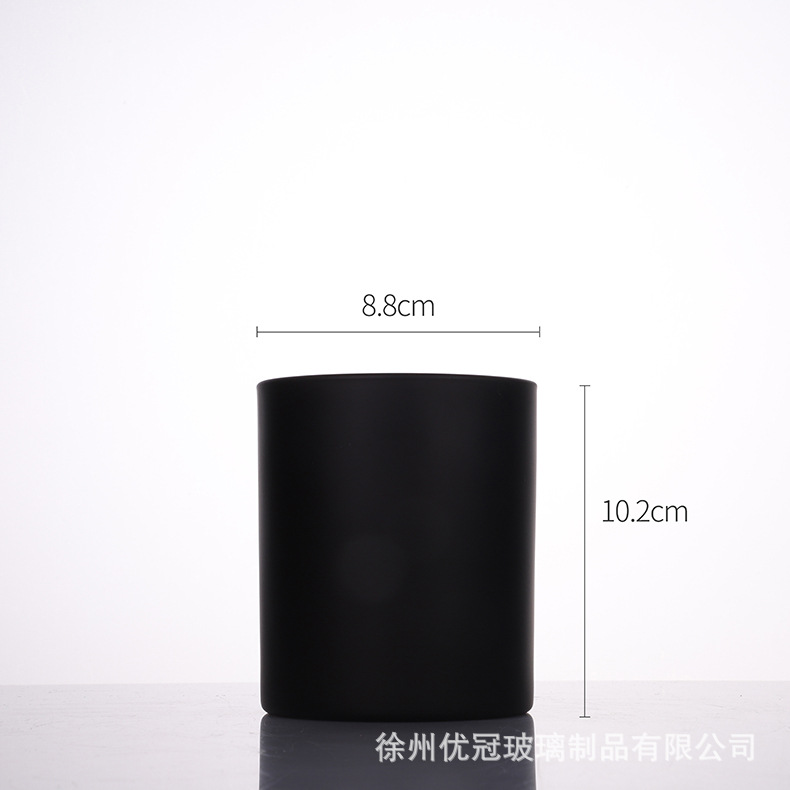 Aromaterapia colorido vela taza al por mayor helado redondo frasco de vidrio con tapa decoración del hogar candelabro adornos