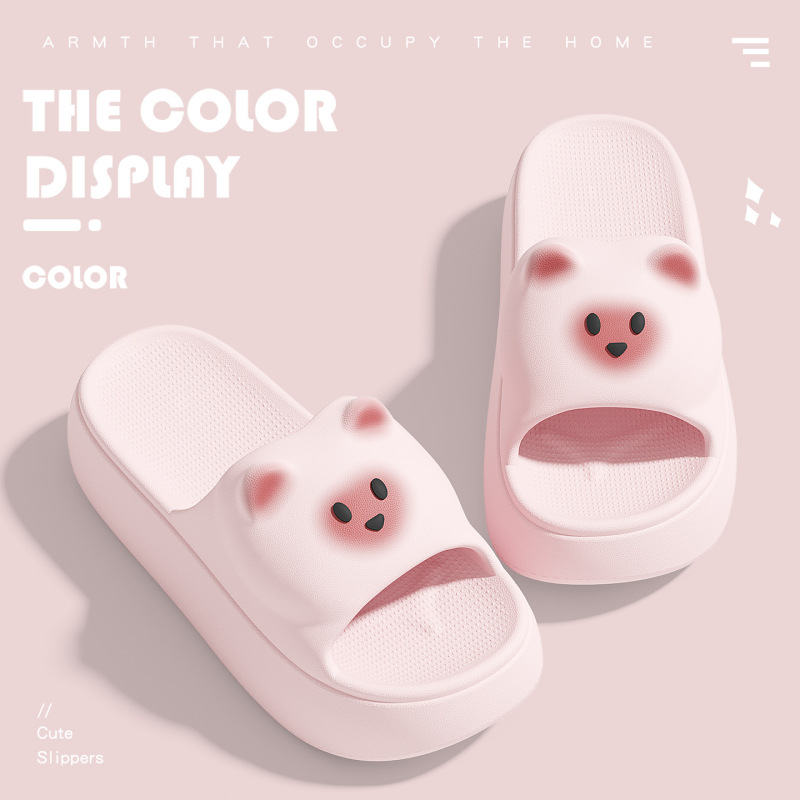 Eva Cartoon Slippers for Women Wholesale, New Autumn Model, Suitable for Indoor and Outdoor Use, Height-Enhancing, Non-Slip Sandals for Women