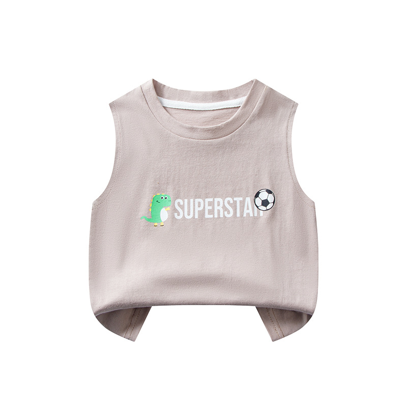 Chaleco DE LOS NIÑOS algodón niñas bebé niños nueva camiseta de verano al por mayor de verano Delgado deportes camiseta sin mangas
